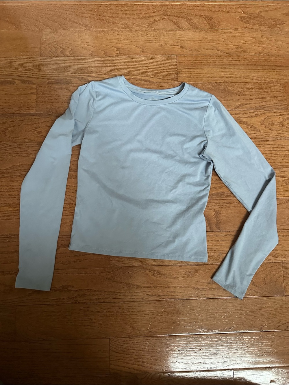 Hollister Pale Blue Long Sleeve Crew Neck Top
